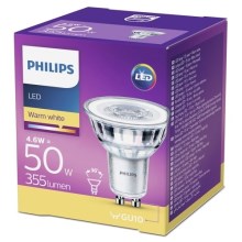 LED Žárovka Philips GU10/4,6W/230V 2700K