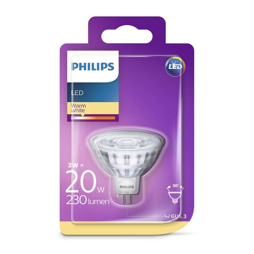 LED Žárovka Philips GU5,3/3W/12V 2700K