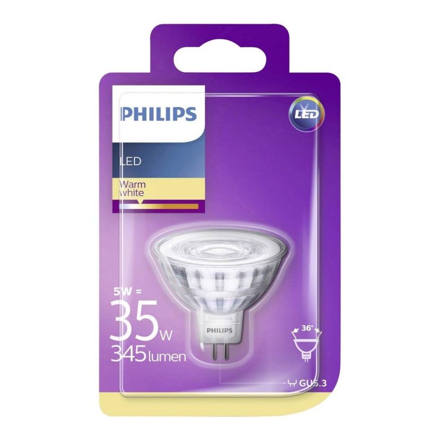 LED Žárovka Philips GU5,3/5W/12V 2700K