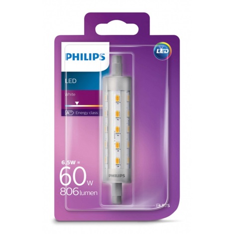LED žárovka Philips LINEAR  R7s/6,5W/230V 3000K 118 mm
