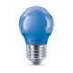 LED Žárovka  Philips P45 E27/3,1W/230V modrá