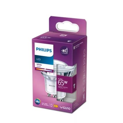 LED Žárovka Philips PAR16 GU10/4,9W/230V 3000K