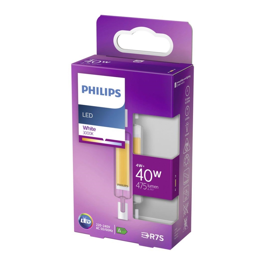 LED Žárovka Philips R7s/4W/230V 3000K 78 mm