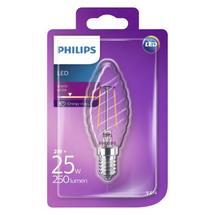 LED Žárovka Philips VINTAGE E14/2W/230V 2700K