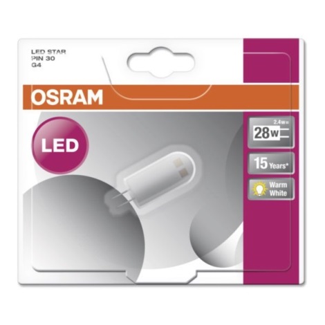 LED Žárovka PIN G4/2,4W/12V 2700K - Osram