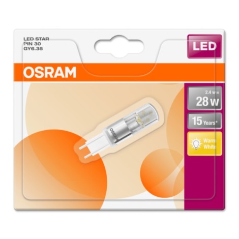 LED Žárovka PIN GY6,35/2,4W/12V 2700K - Osram