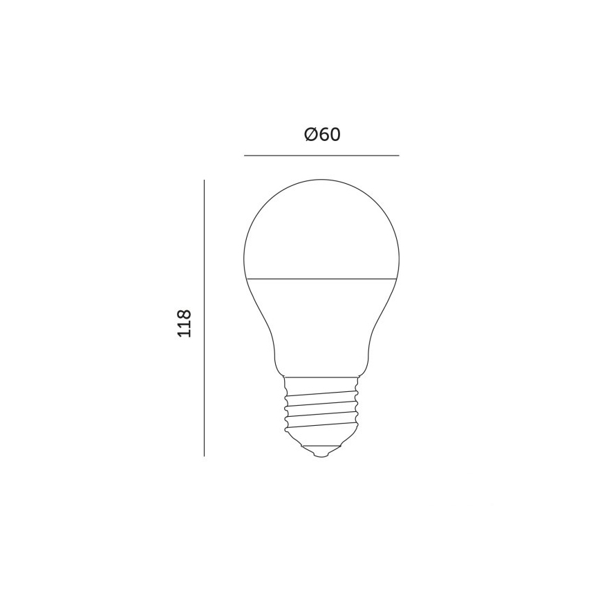 LED Žárovka pro růst rostlin PLANTY E27/11W/230V 1200K bílá