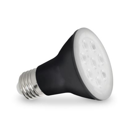 LED Žárovka pro růst rostlin PLANTY E27/7W/230V 1200K černá
