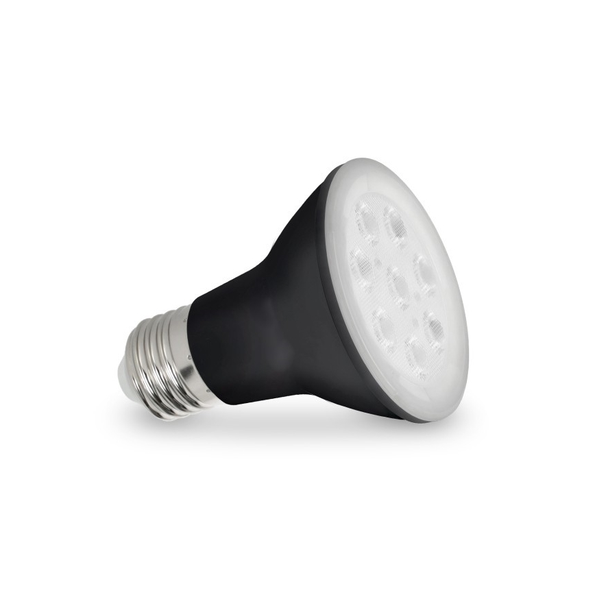LED Žárovka pro růst rostlin PLANTY E27/7W/230V 1200K černá
