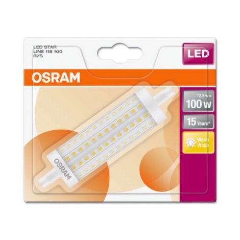 LED Žárovka R7s/12,5W/230V 2700K - Osram 118 mm