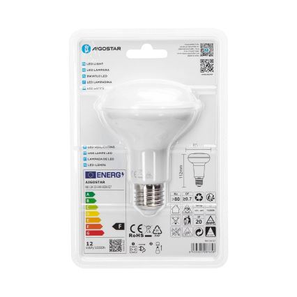 LED Žárovka R80 E27/12W/230V 6500K - Aigostar