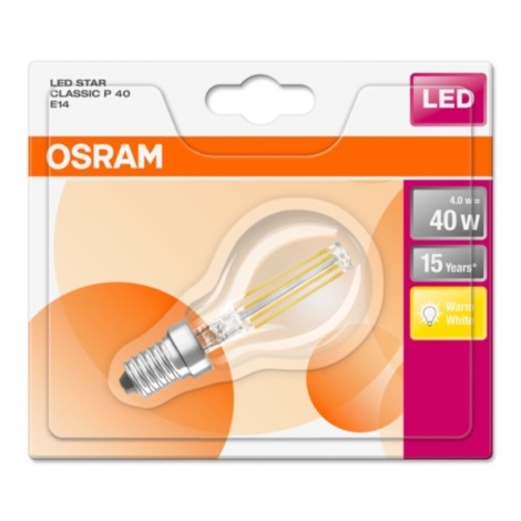 LED Žárovka RETROFIT E14/4W/230V 2700K - Osram