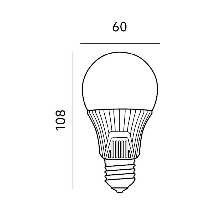 LED Žárovka se senzorem E27/9W/230V 6500K