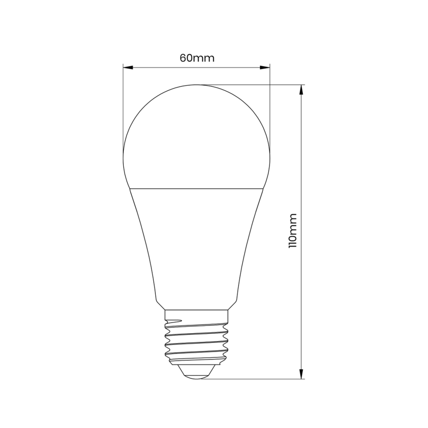 LED Žárovka se senzorem soumraku A60 E27/9W/230V 3000K