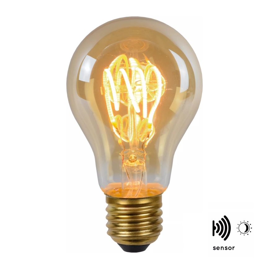 LED Žárovka se senzorem soumraku FILAMENT A60 E27/4W/230V 2200K - Lucide 49042/04/62