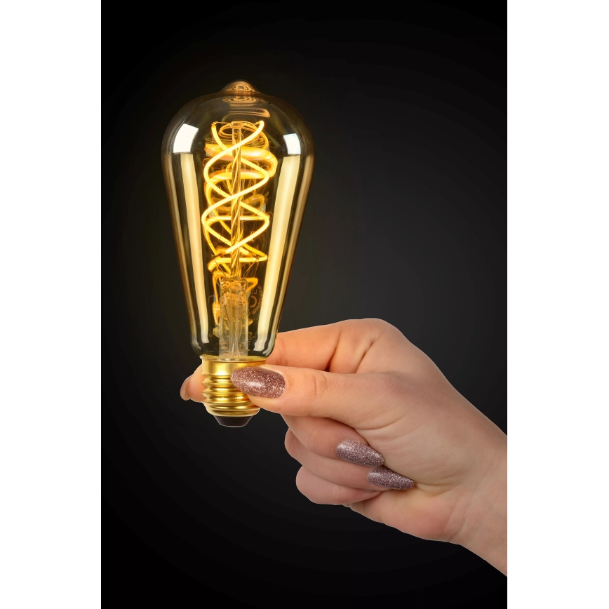 LED Žárovka se senzorem soumraku FILAMENT ST64 E27/4W/230V 2200K - Lucide 49034/04/62
