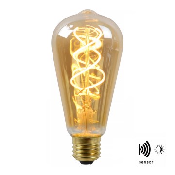 LED Žárovka se senzorem soumraku FILAMENT ST64 E27/4W/230V 2200K - Lucide 49034/04/62