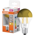 LED Žárovka se zrcadlovým vrchlíkem FILAMENT E27/6,5W/230V 2700K zlatá - Osram