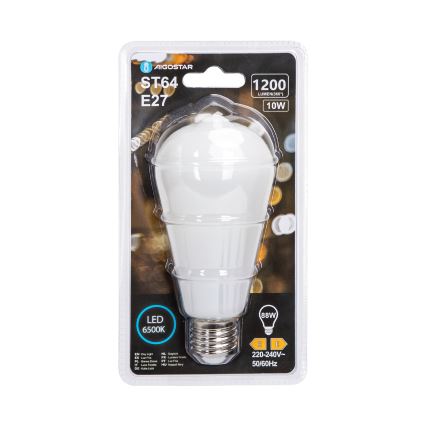 LED Žárovka ST64 E27/10W/230V 6500K - Aigostar