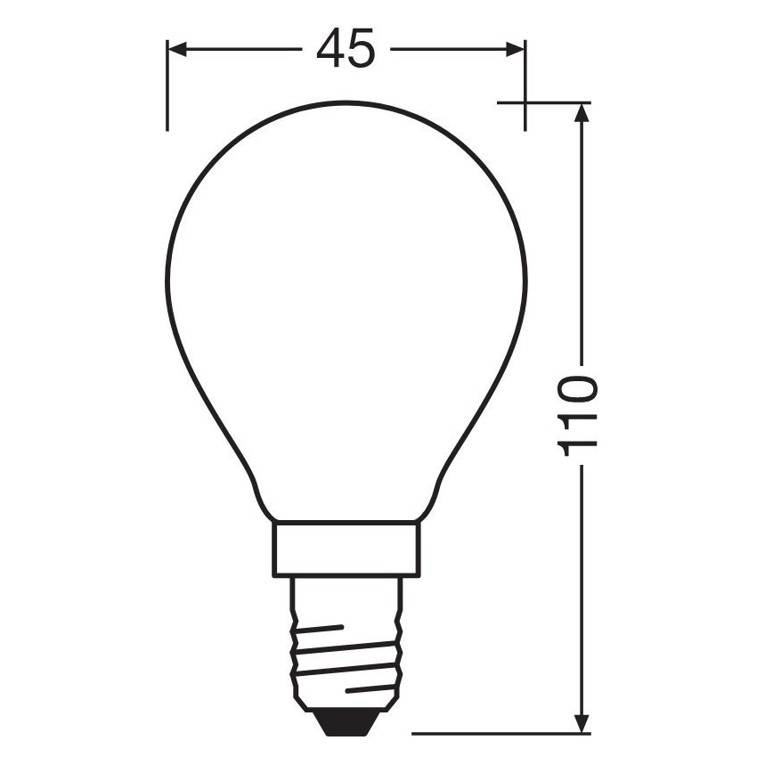 LED Žárovka STAR E14/6,5W/230V 2700K - Osram