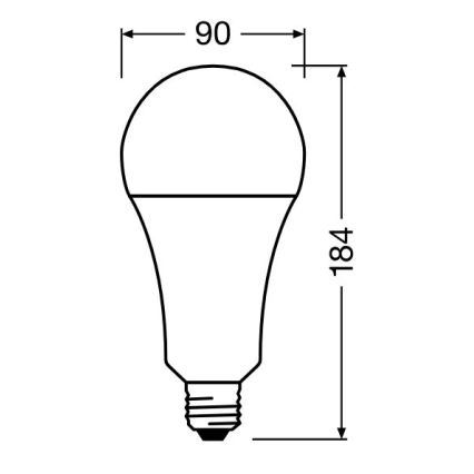 LED Žárovka STAR E27/24,9W/230V 2700K - Osram