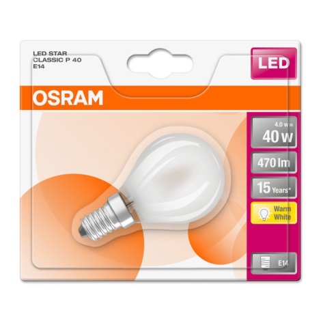 LED Žárovka STAR P40 E14/4W/230V 2700K - Osram