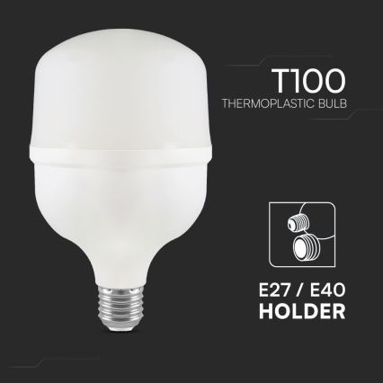 LED Žárovka T100 E40 E27/30W/230V 6500K