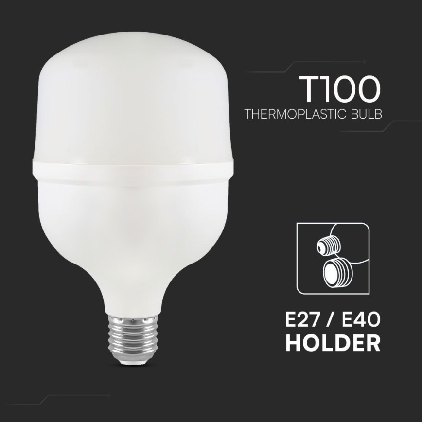 LED Žárovka T100 E40 E27/30W/230V 6500K