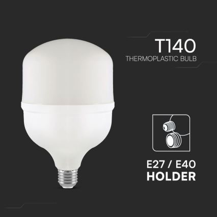 LED Žárovka T140 E27/50W/230V 4000K