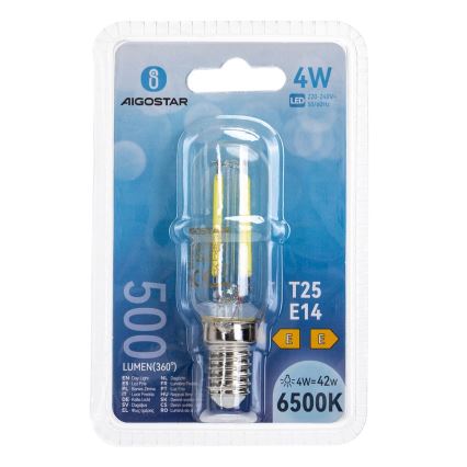 LED Žárovka T25 E14/4W/230V 6500K - Aigostar