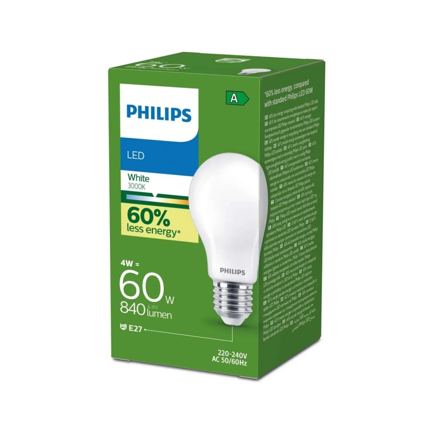 LED Žárovka ULTRAEFFICIENT Philips A60 E27/4W/230V 3000K