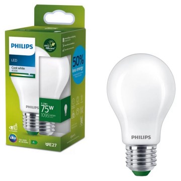 LED Žárovka ULTRAEFFICIENT Philips A60 E27/5,2W/230V 4000K