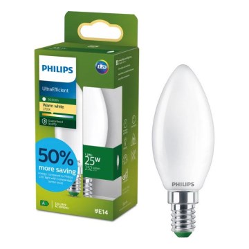 LED Žárovka ULTRAEFFICIENT Philips B35 E14/1,2W/230V 2700K