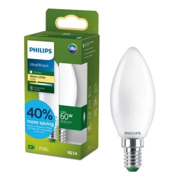LED Žárovka ULTRAEFFICIENT Philips B35 E14/3,8W/230V 2700K