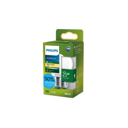 LED Žárovka ULTRAEFFICIENT Philips P45 E27/1,2W/230V 2700K
