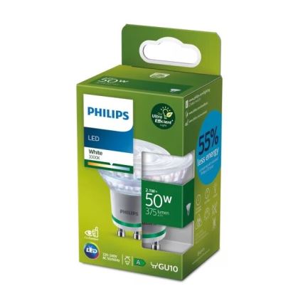 LED Žárovka ULTRAEFFICIENT Philips PAR16 GU10/2,1W/230V 3000K