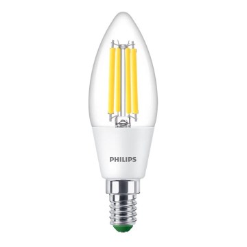 LED Žárovka ULTRAEFFICIENT VINTAGE Philips B35 E14/2,3W/230V 4000K