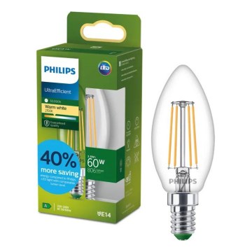 LED Žárovka ULTRAEFFICIENT VINTAGE Philips B35 E14/3,8W/230V 2700K