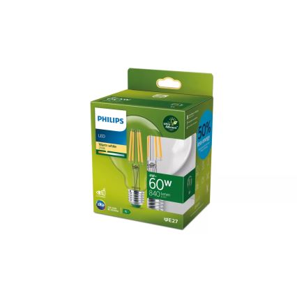 LED Žárovka ULTRAEFFICIENT VINTAGE Philips G95 E27/4W/230V 2700K