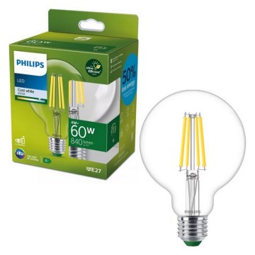 LED Žárovka ULTRAEFFICIENT VINTAGE Philips G95 E27/4W/230V 4000K