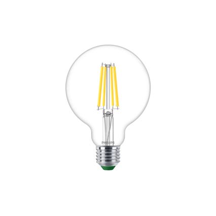 LED Žárovka ULTRAEFFICIENT VINTAGE Philips G95 E27/4W/230V 4000K
