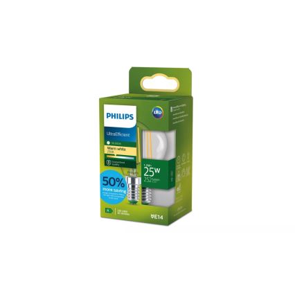 LED Žárovka ULTRAEFFICIENT VINTAGE Philips P45 E14/1,2W/230V 2700K