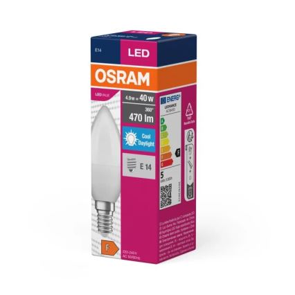 LED Žárovka VALUE B40 E14/4,9W/230V 6500K - Osram