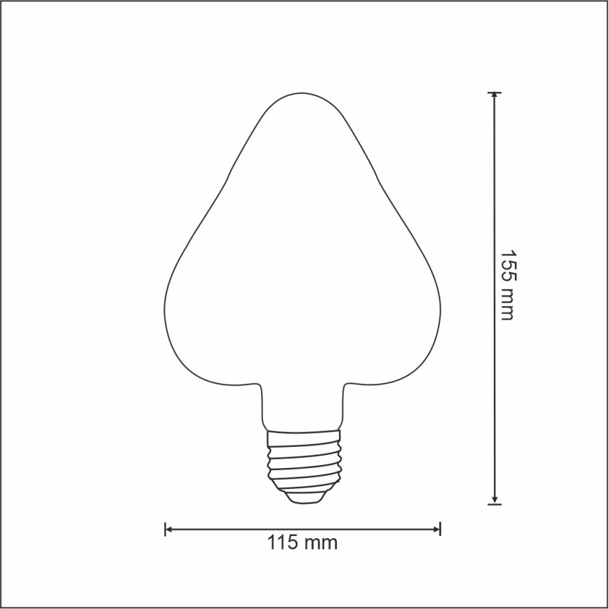LED žárovka VINTAGE AMBER E27/2,5W/230V 2000K