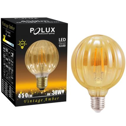 LED žárovka VINTAGE AMBER E27/4W/230V G100 2700K