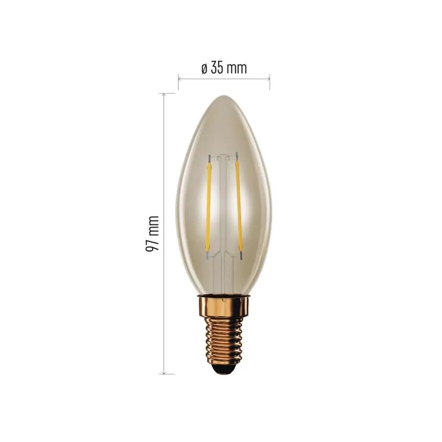 LED Žárovka VINTAGE E14/2,5W/230V 2200K