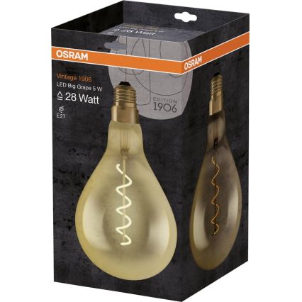 LED Žárovka VINTAGE E27/5W/230V - Osram