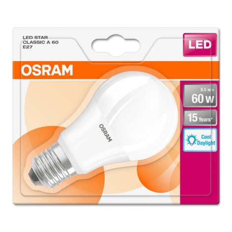 LED Žárovka VINTAGE E27/8,5W/230V 6500K - Osram
