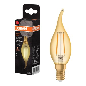 LED Žárovka VINTAGE FILAMENT E14/1,5W/230V 2400K - Osram