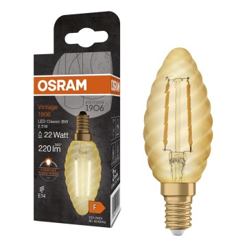 LED Žárovka VINTAGE FILAMENT E14/2,5W/230V 2400K - Osram